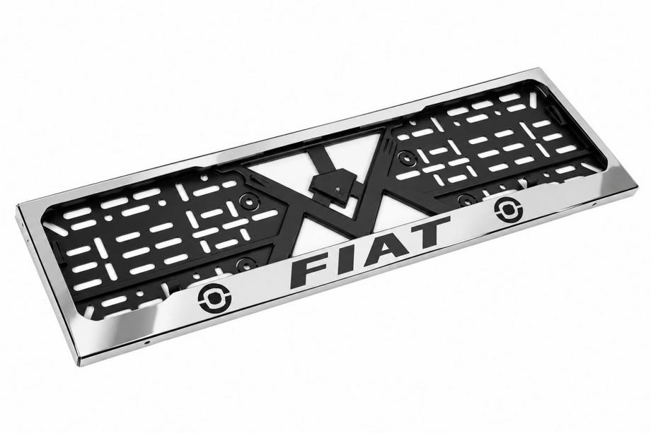 Fiat Verchroomde kentekenplaathouder (1 st., roestvrij staal) Foto 3
