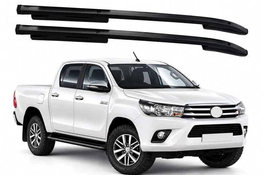 Toyota Hilux 2015– OEM dakrails zwart (ABS) Foto 1