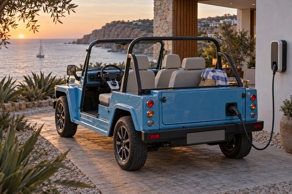 Nieuwe generatie Electric MOKE: strand-EV met dubbele actieradius Foto 1