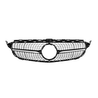 Voorgrille Diamond Black (voor Avantgarde/AMG-Line/C43 AMG) foto 1