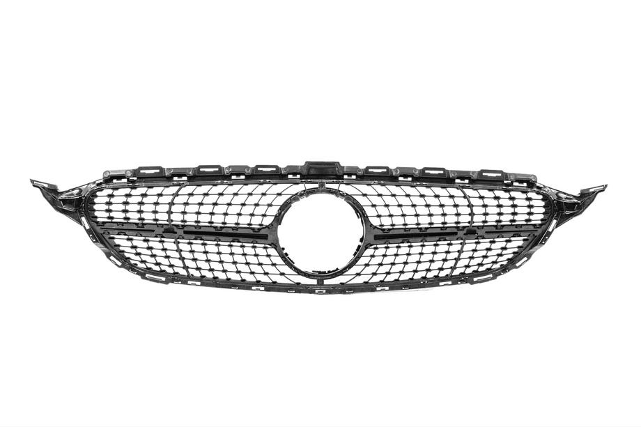 Mercedes C-klasse W205 2014–2021 Voorgrille Diamond Black (voor Avantgarde/AMG-Line/C43 AMG) Foto 5