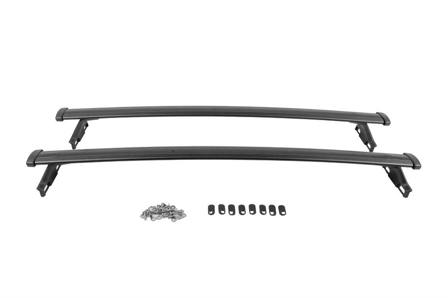 Dakdragers (dwarsbalken) zwart voor geïntegreerde dakrails OEM (aluminium) Foto 1