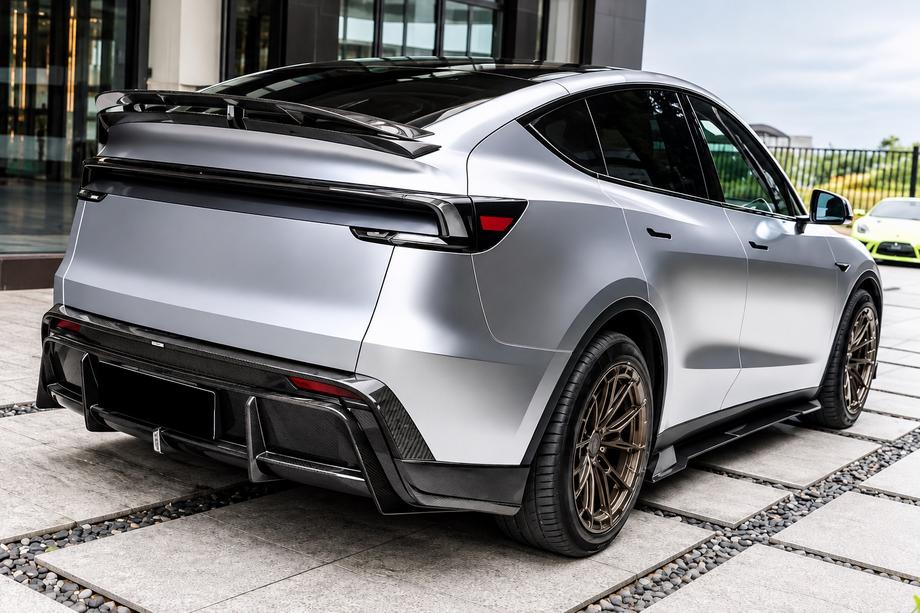 Tesla Model Y 2020– Bodykit-set Carbon Aerokit (voor 2025+) Foto 2