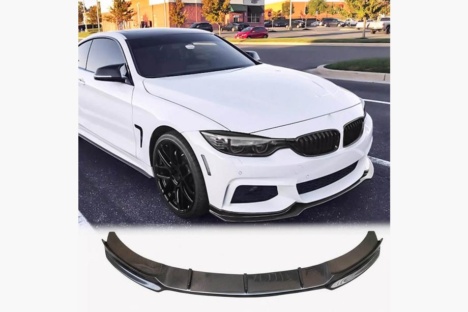 BMW 4 Serie F32/F33/F36 2012–2020 Frontbumper lipspoiler Lip V4 (voor M-Sport, carbon) Foto 1
