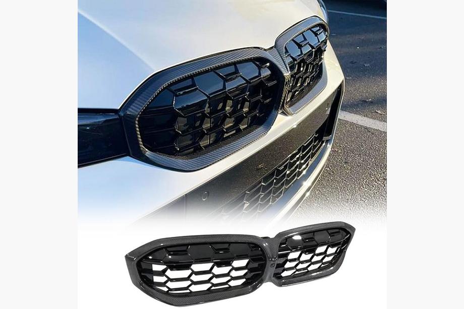 BMW 3 Serie G20/G21 2018– Nierroosters Diamond Carbon (2022+) Foto 1