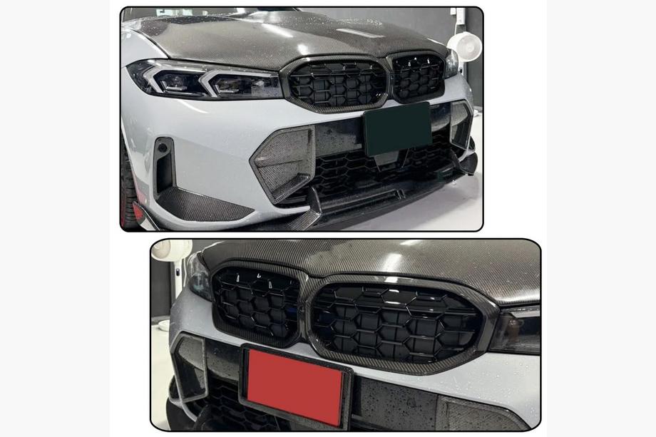 BMW 3 Serie G20/G21 2018– Nierroosters Diamond Carbon (2022+) Foto 3