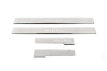 Nissan Micra K12 2003–2010 Nathanika premium instaplijsten (4 stuks, RVS) foto 3