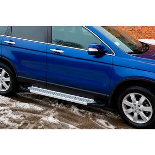 Zijsteps Allmond Grey (2 stuks, aluminium) Honda CR-V 2007–2011 foto 2