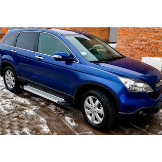 Zijsteps Allmond Grey (2 stuks, aluminium) Honda CR-V 2007–2011 foto 1