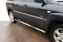 Kia Sportage 2004–2010 Sidebars (2 stuks, RVS) foto 4