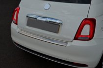 Fiat 500/500L 2013–2022 RVS achterbumper beschermlijst 3D/Cabrio (OmsaLine) foto 5