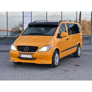 Voorruitvizier (zwart hoogglans, 5 mm) Mercedes Vito W639 2004–2014 foto 1