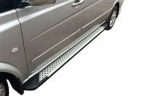 Mercedes Vito/V-klasse W447 2014– Side steps Allmond Grey (set van 2, aluminium) Korte en middellange wielbasis foto 1