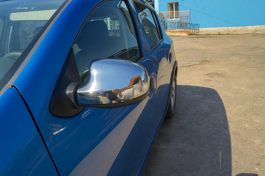 Renault Logan II 2013–2022 RVS spiegelkappen (2 stuks) Image
