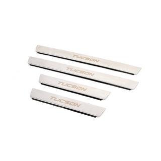 Carmos instaplijsten (4 stuks, RVS) Hyundai Tucson JM 2004– foto 2