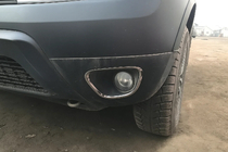 Dacia Duster 2008–2018 Chroom sierlijsten voor mistlampen 2010-2013 (2 st., RVS) foto 1