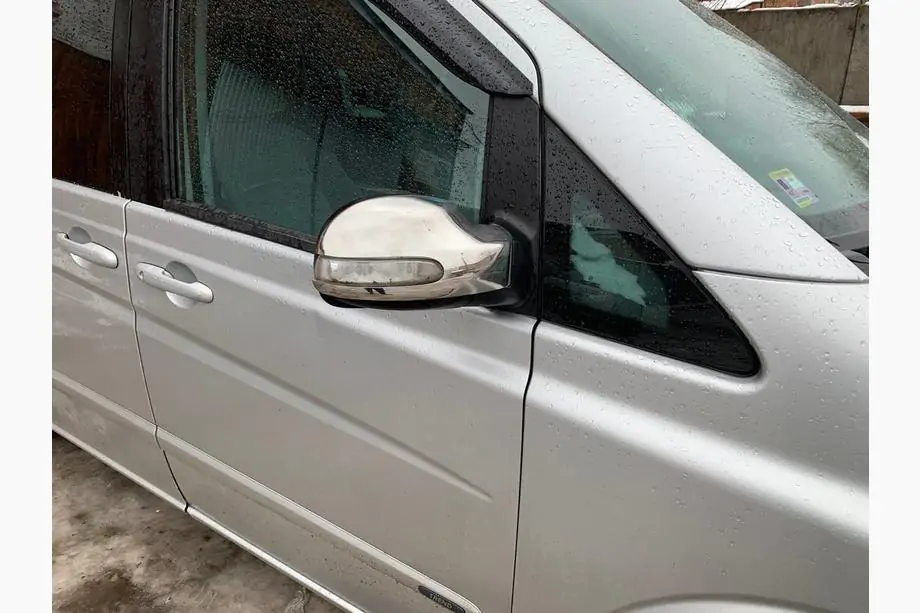 Mercedes Viano 2004–2014 RVS spiegelkappen (2004-2010, Viano, 2 stuks) Foto 3