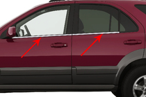Kia Sorento I BL 2002–2009 Raamomlijsting (4-delig, RVS) Carmos - Turks staal foto 1