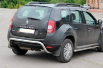 Dacia Duster 2008–2018 RVS achterbeschermbeugel foto 1