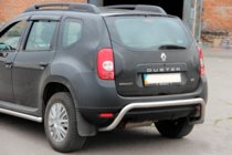 Dacia Duster 2008–2018 RVS achterbeschermbeugel foto 3
