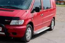 Mercedes Vito W638 1996–2003 Zijsteps Allmond Grey (2 stuks, aluminium) foto 3