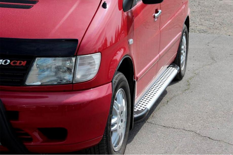 Mercedes Vito W638 1996–2003 Zijsteps Allmond Grey (2 stuks, aluminium) Image