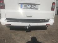 Volkswagen T5 Caravelle 2004–2010 Achterbumperbeschermer met opstaande rand (ABS-kunststof) Glanz foto 3