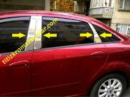 Fiat Linea 2006–2018 RVS deurstijl sierlijsten (6 stuks) foto 2