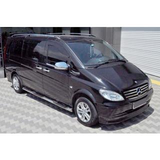 Sidebars (2 stuks, RVS) Mercedes Vito W639 2004–2014 foto 1