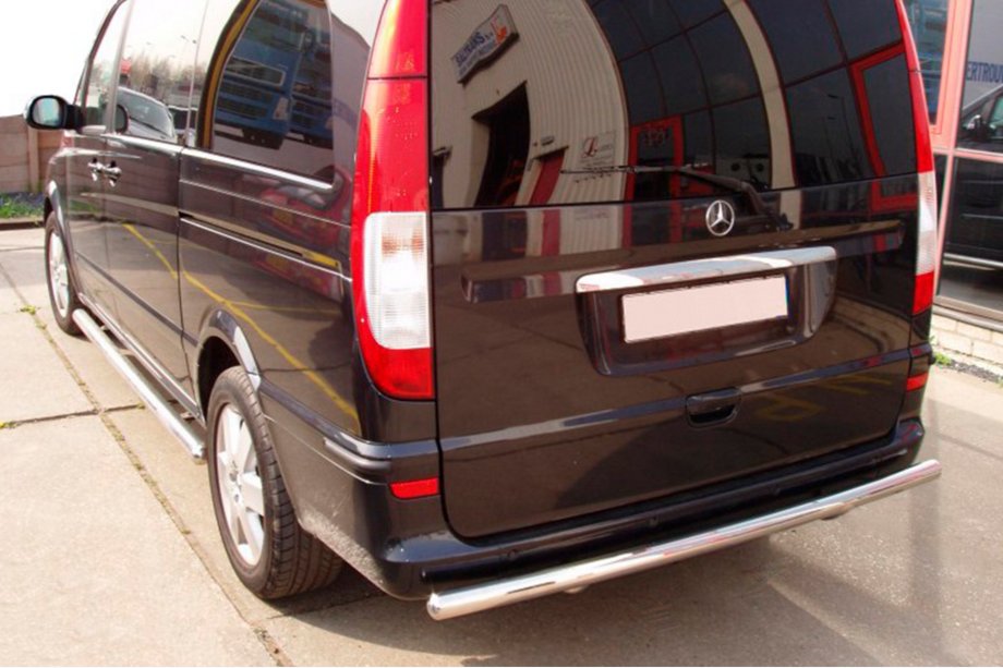 Mercedes Vito W639 2004–2014 Achterbeschermbeugel AK002 (RVS) Foto 7