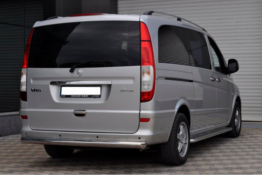 Mercedes Vito W639 2004–2014 Achterbeschermbeugel AK002 (RVS) Foto 6