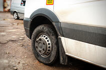 Volkswagen Crafter 2006–2016 Brede wielkastverbreders (4 stuks, zwart) foto 3