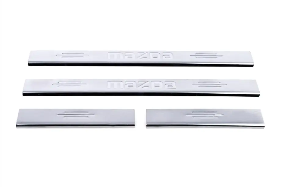 Mazda 6 2003–2008 Carmos instaplijsten (4 stuks, RVS) V-1 Foto 2