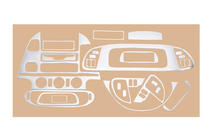 Mercedes Sprinter W901/902/903/904/905 1995–2006 (cdi, 2000-2006) Dashboardpanelen sierlijsten (Meric) Titanium foto 6