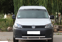 Volkswagen Caddy 2010–2015 Voorste dubbele buis 60/48 mm (RVS) foto 1