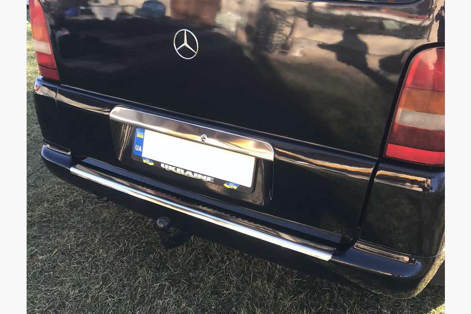 Mercedes Vito W638 1996–2003 Achterbumper beschermlijst (Carmos V1, staal) Foto 2