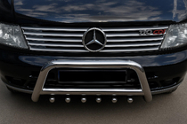 Mercedes Vito W638 1996–2003 Grille sierlijsten (set van 10 stuks, RVS) OmsaLine - Italiaans roestvrij staal foto 1