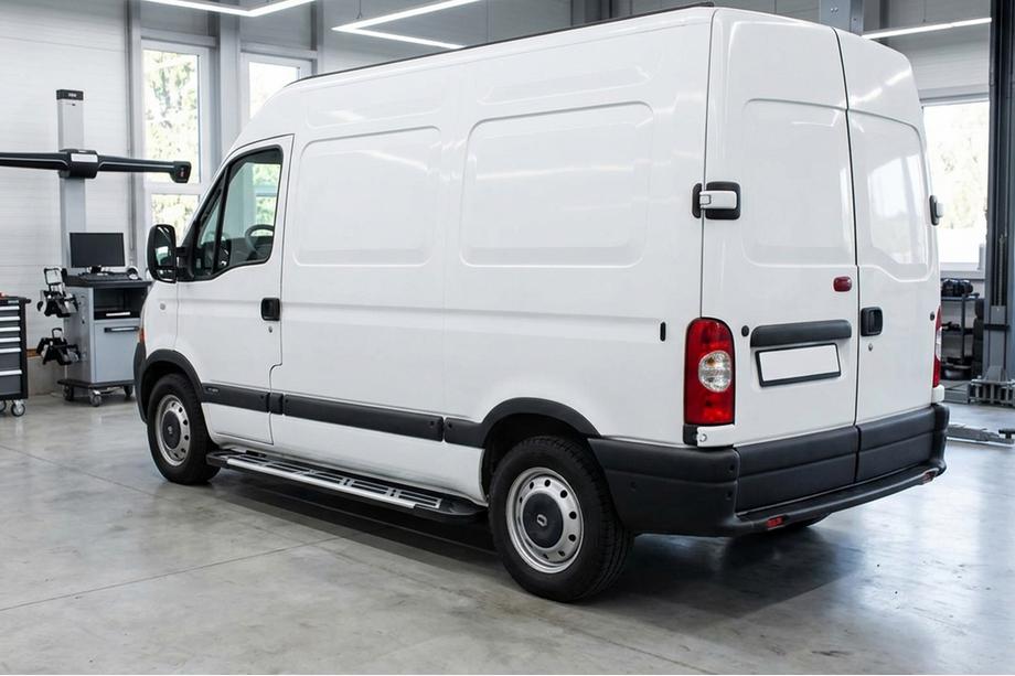 Nissan Interstar 2002–2010 Sunrise side steps (set van 2, aluminium) Middellange wielbasis Image