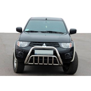 Bullbar (RVS) Mitsubishi L200 2006–2015 foto 1