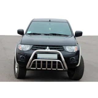 Bullbar (RVS) Mitsubishi L200 2006–2015 foto 1