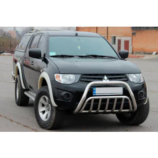 Bullbar (RVS) Mitsubishi L200 2006–2015 foto 2