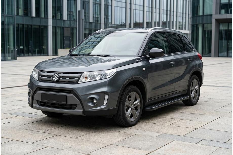 Suzuki Vitara 2015– Allmond Black side steps (2 st., aluminium) Image