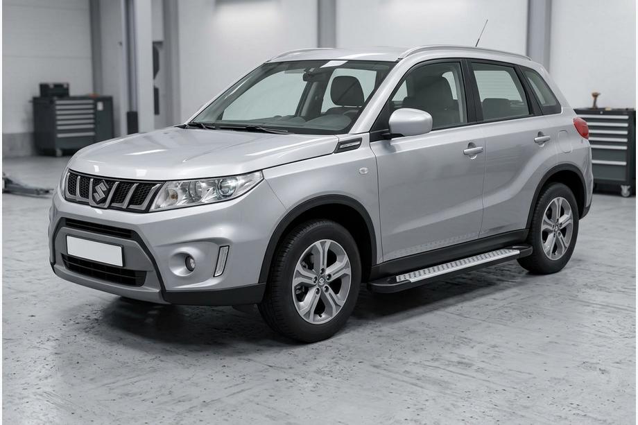 Suzuki Vitara 2015– Side steps Allmond Grey (set van 2, aluminium) Image