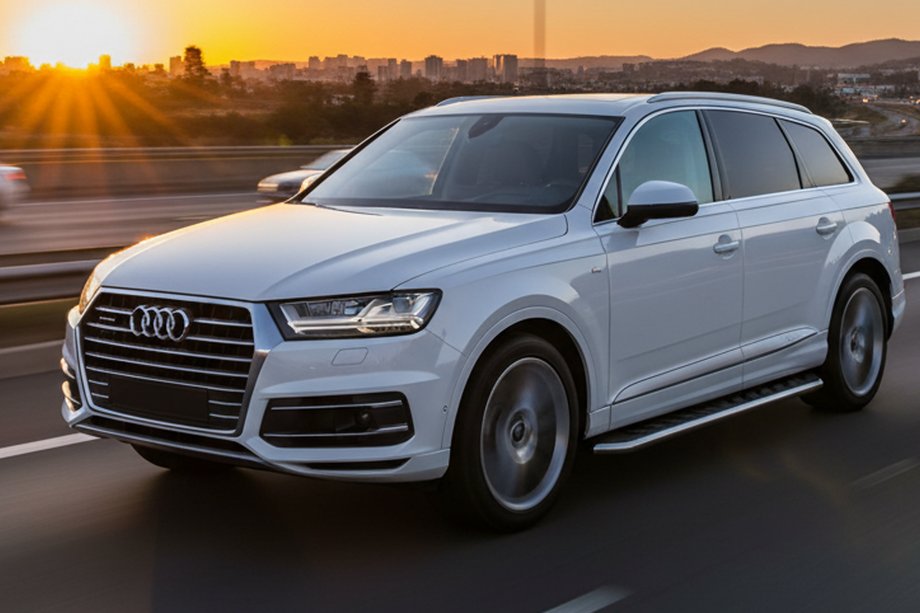 Audi Q7 2015–2026 Maydos V1 zijtreden (set 2 stuks, aluminium + RVS) Image