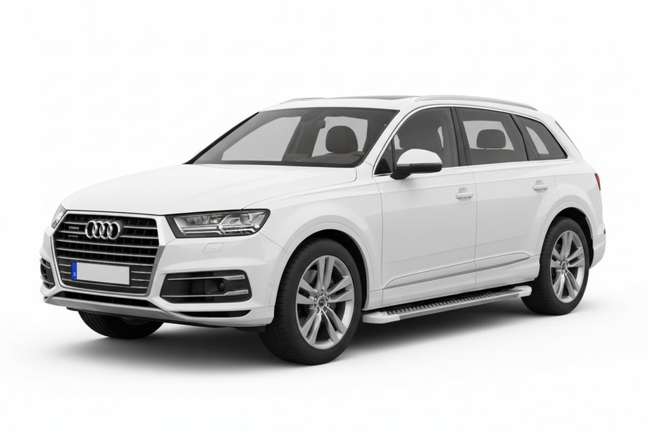 Audi Q7 2015–2026 Side steps Allmond White (2 st., aluminium) Image
