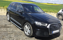 Audi Q7 2015–2026 Fullmond side steps (2 stuks, aluminium) foto 1