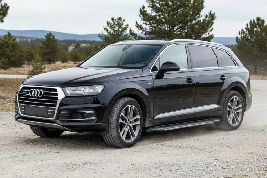 Audi Q7 2015–2026 Side steps Bosphorus Grey (set van 2, aluminium) Image