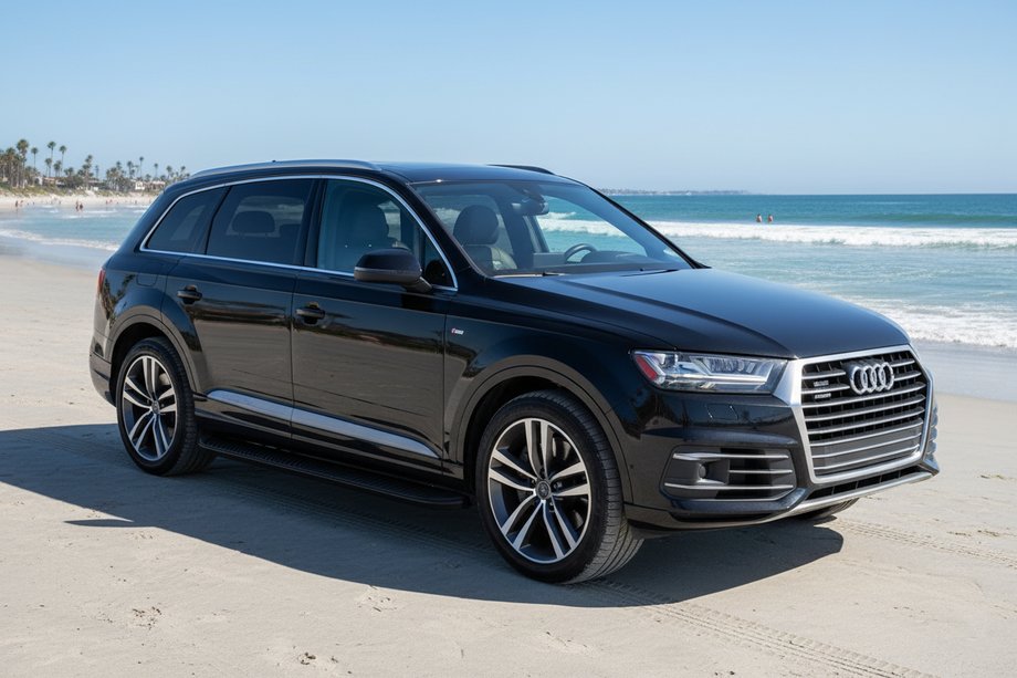 Audi Q7 2015–2026 Tayga Black zijtreden (set van 2, aluminium) Image