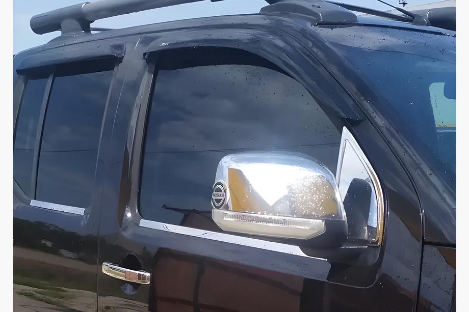 Nissan Navara 2006–2015 Spiegelkappen (set van 2, kunststof) Zonder richtingaanwijzer Foto 3