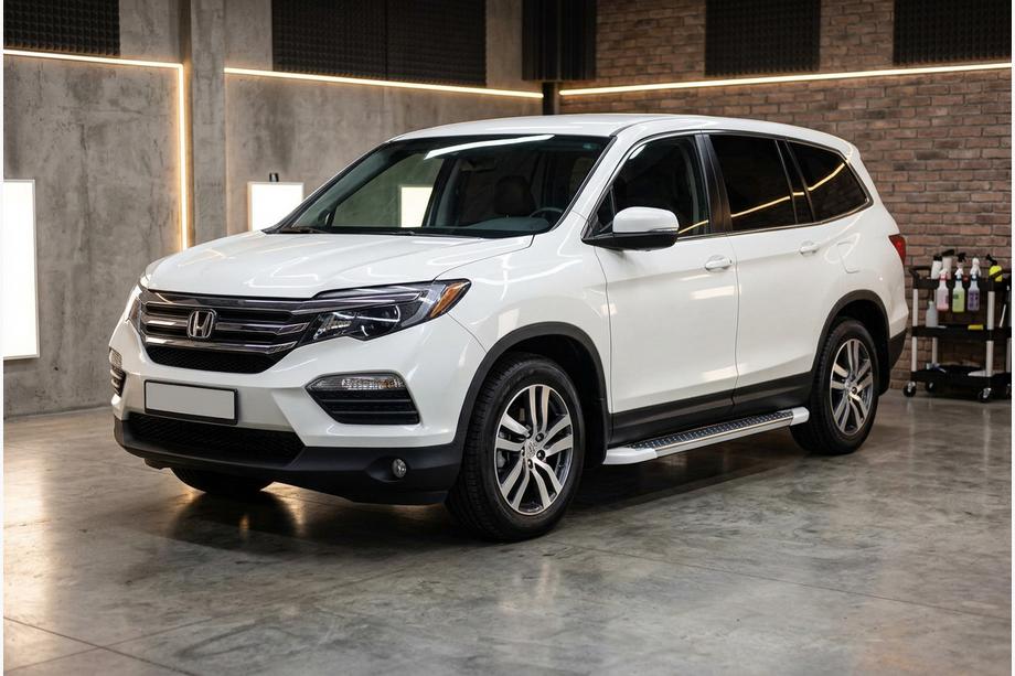 Honda Pilot 2015–2022 Side steps Allmond White (2 st., aluminium) Image